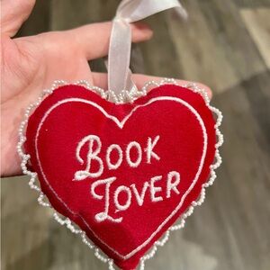 B&N Book Lover ornament bag charm keychain decor by Paper Source NWT Chic!
